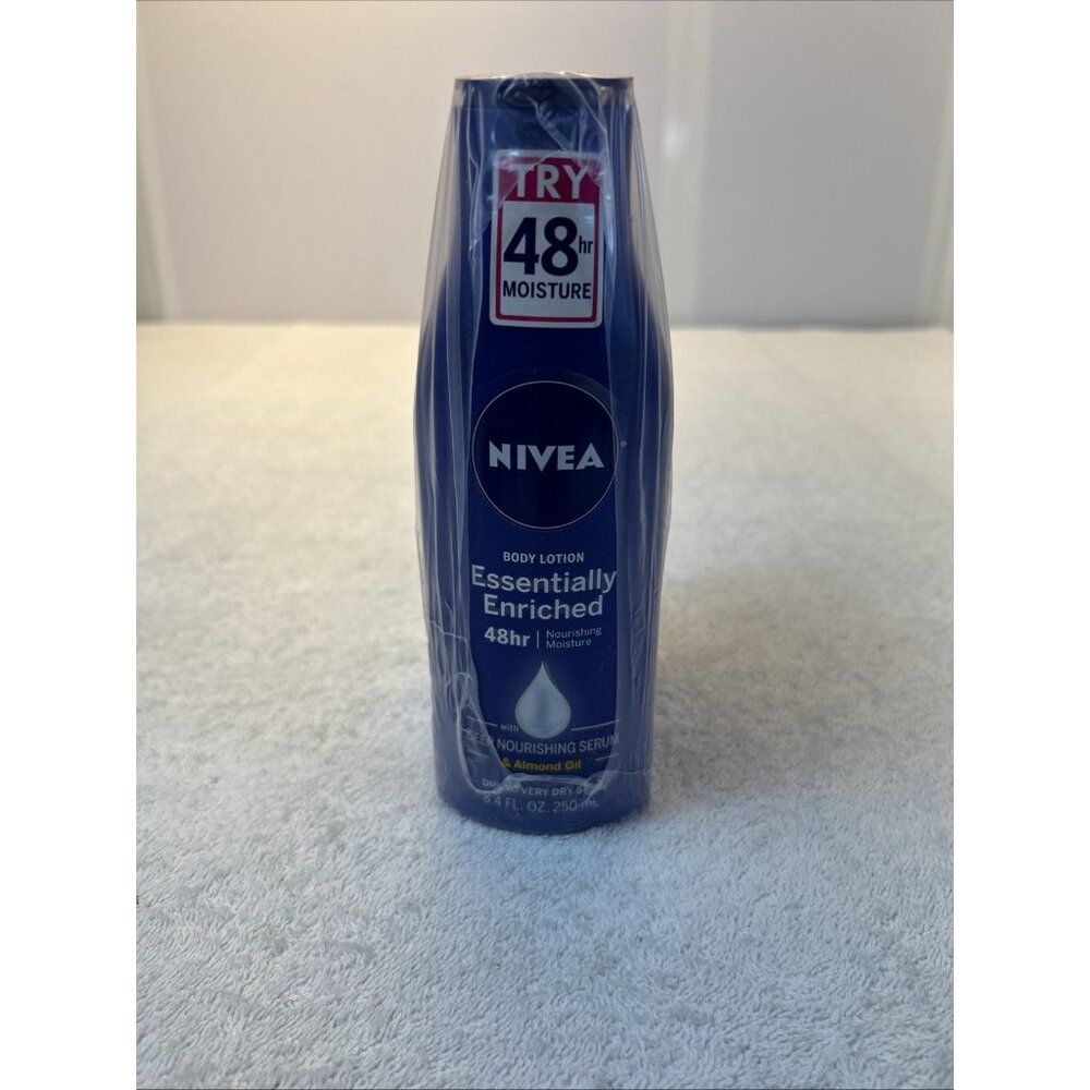 NIVEA Essentially Enriched Body Lotion w/Almond Oil Deep Nourish 8.4oz Lot Of 3